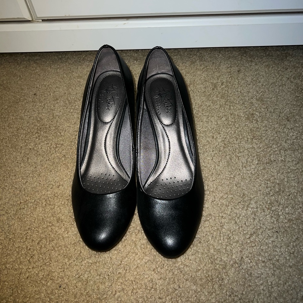 black business heels